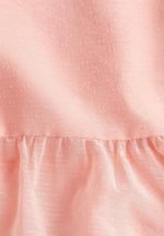 Chiffon peplum top - light pink - Image 5