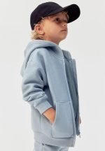 Zip-through hoodie - light blue - Image 2