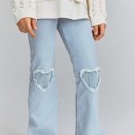 Flared jeggings - light denim blue