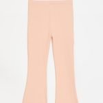 Flared leggings - peach pink