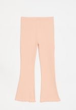 Flared leggings - peach pink