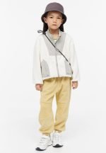 Oversized fleece jacket - cream/block-coloured - Image 2