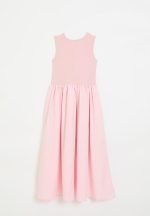 Sleeveless combo dress - dusty pink/rose