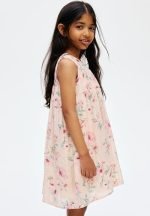 A-line dress - powder pink/floral - Image 4