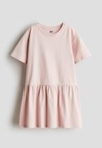 Cotton jersey dress - light pink