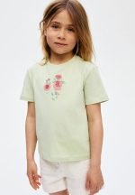 Motif-detail T-shirt - light green