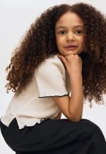 Barrel-leg cotton trousers - dark grey - Image 3