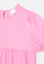 Puff sleeve smock dress - carnation pink - Image 3