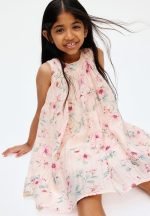 A-line dress - powder pink/floral - Image 3