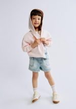 Printed zip-through hoodie - light pink lilo & stitch - Image 2
