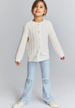 Flared jeggings - light denim blue - Image 5