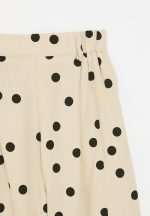 Wide leg pants - wheat/polka dots - Image 3
