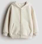 Zip-through hoodie - light beige marl