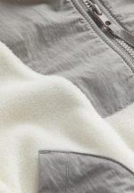 Oversized fleece jacket - cream/block-coloured - Image 5