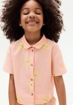 Linen-blend blouse - peach pink hello sun - Image 2
